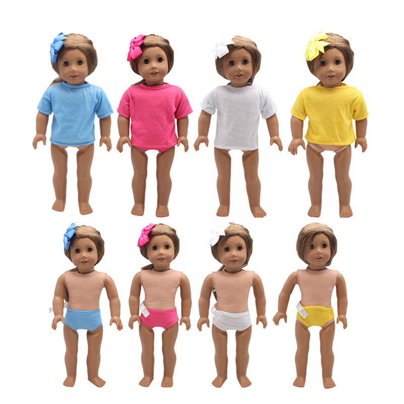 18 inch doll clothes doll short sleeve panty set-CL-0026-2插图