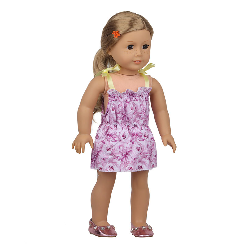 18 inch doll clothes doll floral halter dress-CL-0182插图5